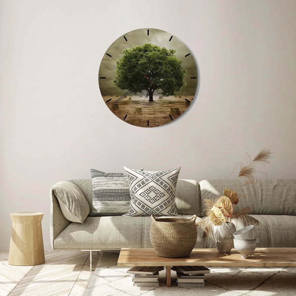 Horloge murale - Pendule murale - Tout l'espoir - 30x30 cm