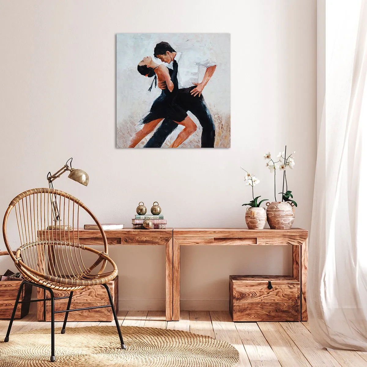 Impression sur toile - Image sur toile - Tango de mes rêves et pensées - 30x30 cm