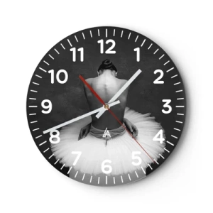 Horloge murale - Pendule murale - C'est justement en train de fleurir - 40x40 cm