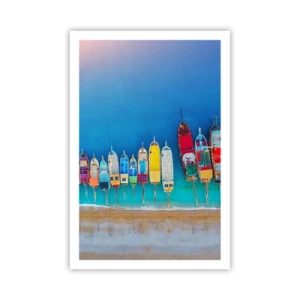 Affiche - Poster - Une vue à vol d'oiseau - 61x91 cm