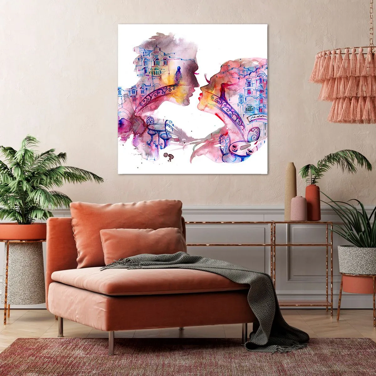 Impression sur toile - Image sur toile - Le pont secret des soupirs - 50x50 cm