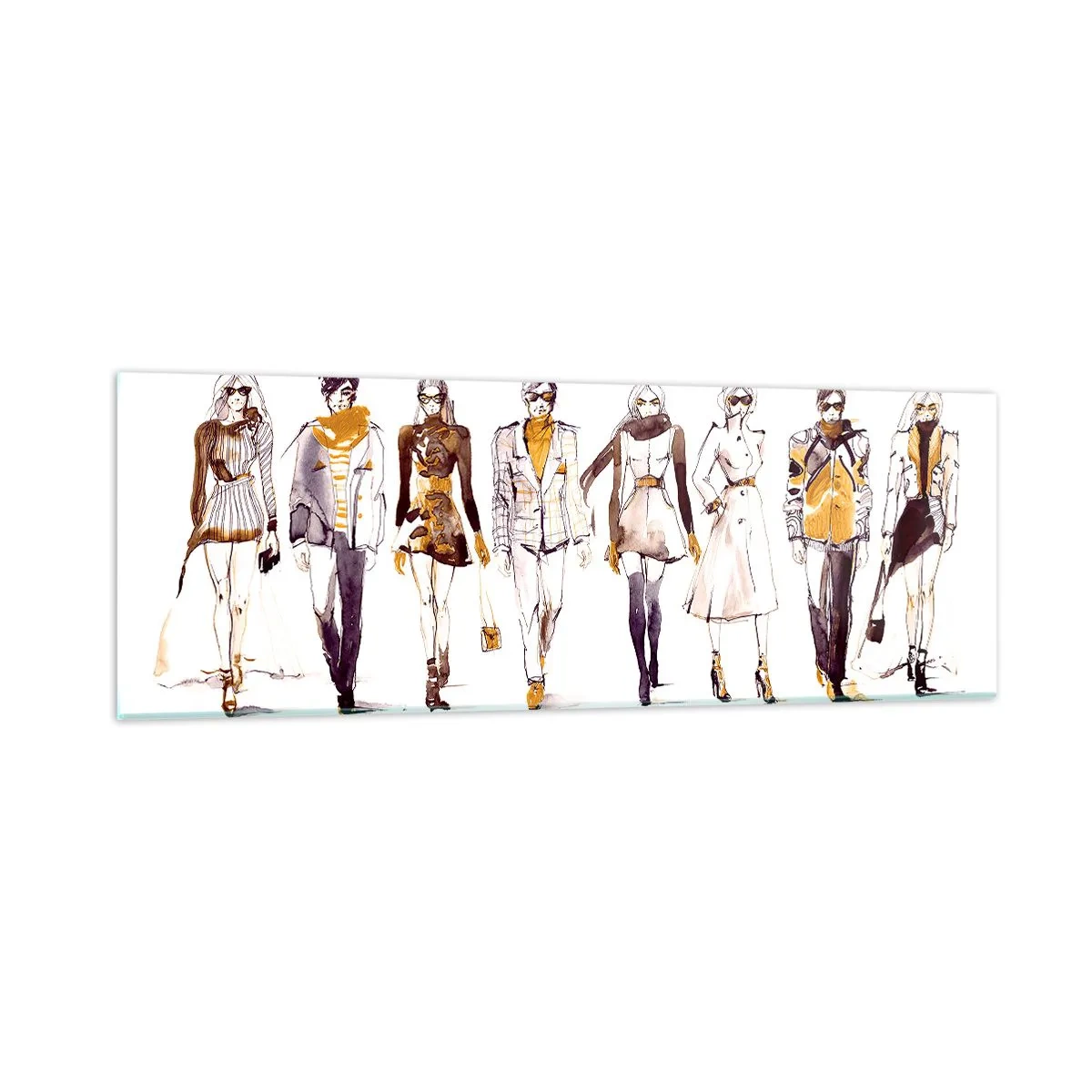 Impression sur verre - Image sur verre - Chic décontracté, élégance décontractée - 90x30 cm