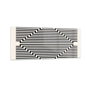 Impression sur verre - Image sur verre - Illusion géométrique - 100x40 cm