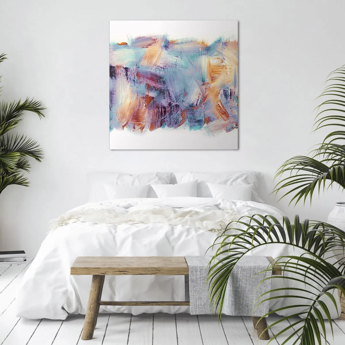 Impression sur toile - Image sur toile - Un désordre coloré - 30x30 cm