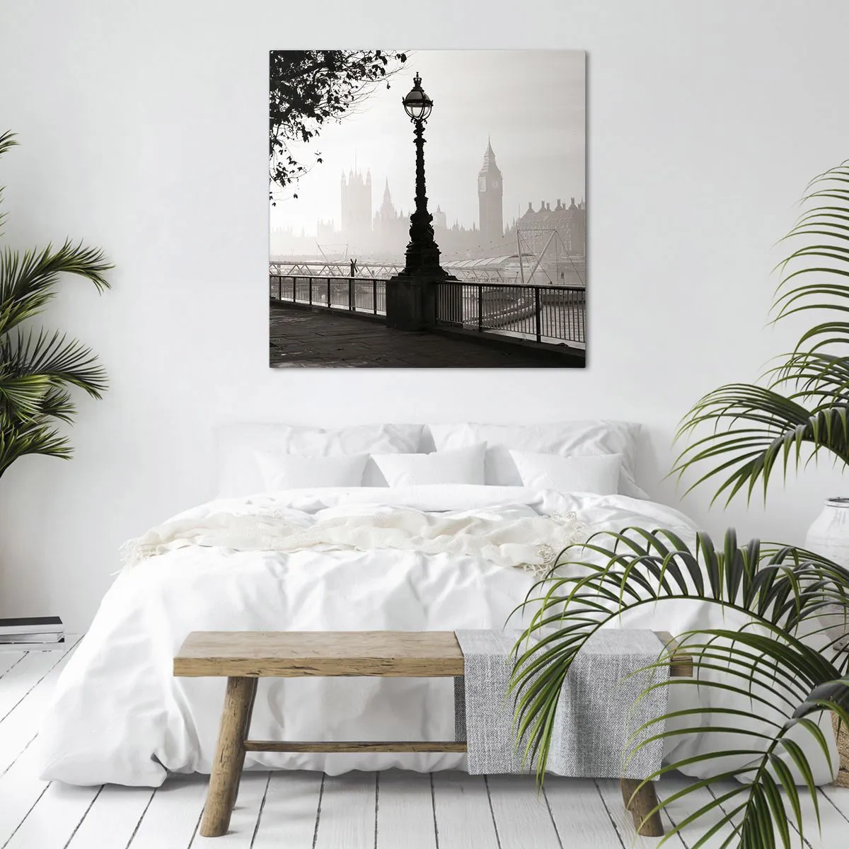 Impression sur toile - Image sur toile - Un matin londonien - 60x60 cm