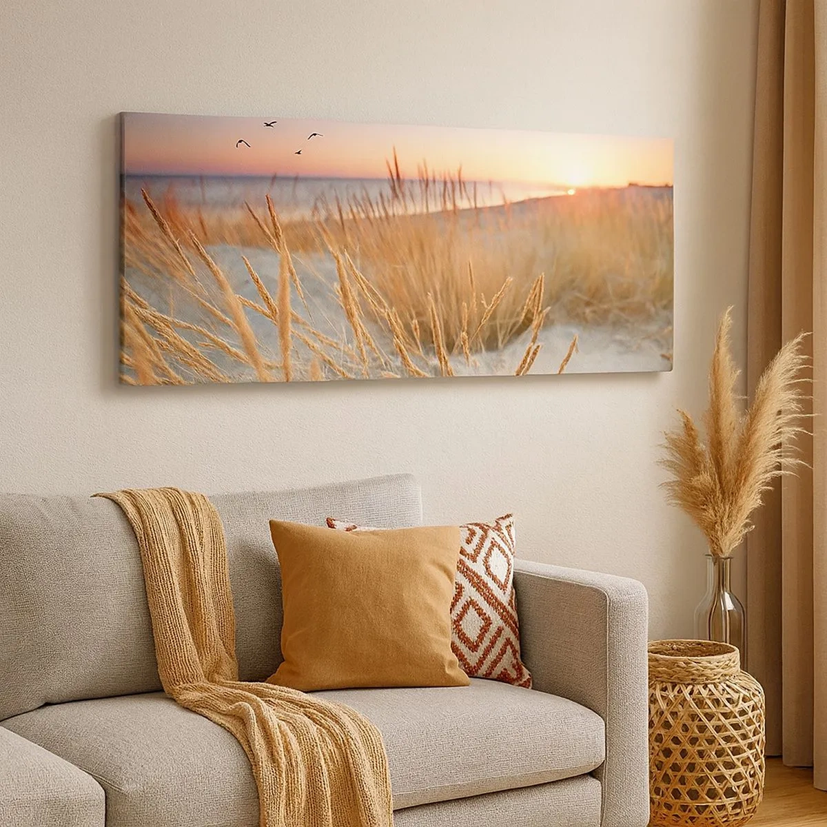 Impression sur toile - Image sur toile - Berceuse baltique - 100x40 cm
