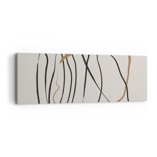 Impression sur toile - Image sur toile - Composition – danse en boucle - 90x30 cm