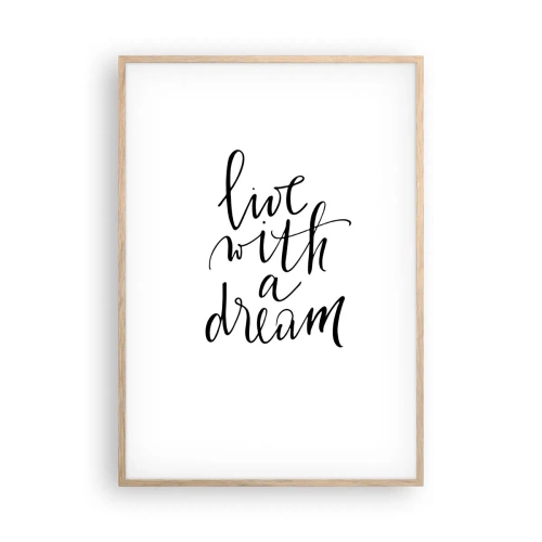 Affiche dans un chêne clair - Poster - Bien sur - 70x100 cm