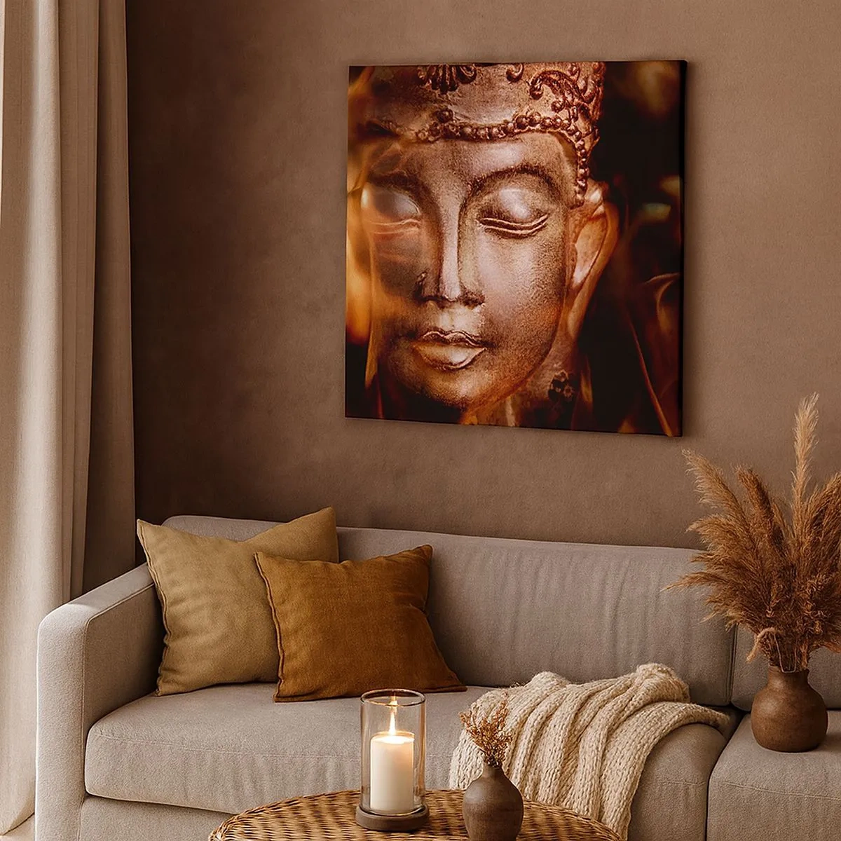 Impression sur toile - Image sur toile - Il n'existe qu'ici et maintenant - 30x30 cm