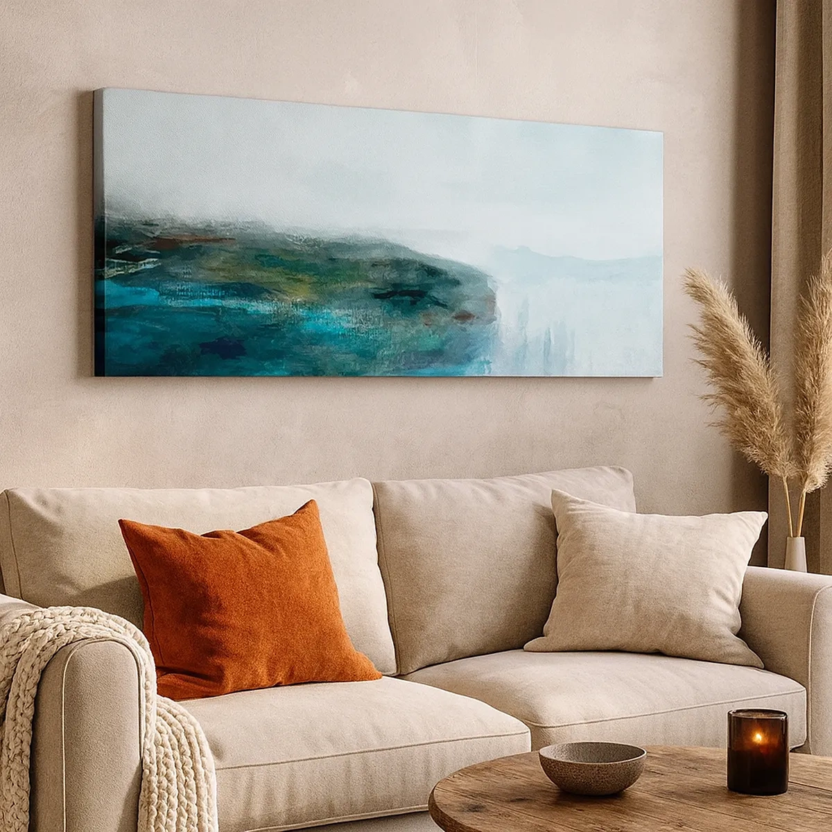 Impression sur toile - Image sur toile - Abstraction nautique - 30x30 cm