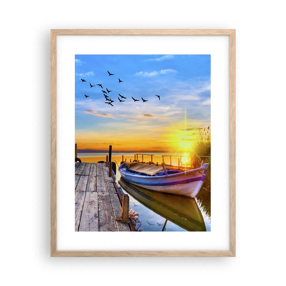 Affiche dans un chêne clair - Poster - Au revoir, à demain - 40x50 cm