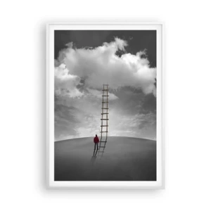 Affiche dans un cadre blanc - Poster - Tout est possible - 70x100 cm