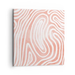 Impression sur toile - Image sur toile - Dans le labyrinthe de corail - 70x70 cm