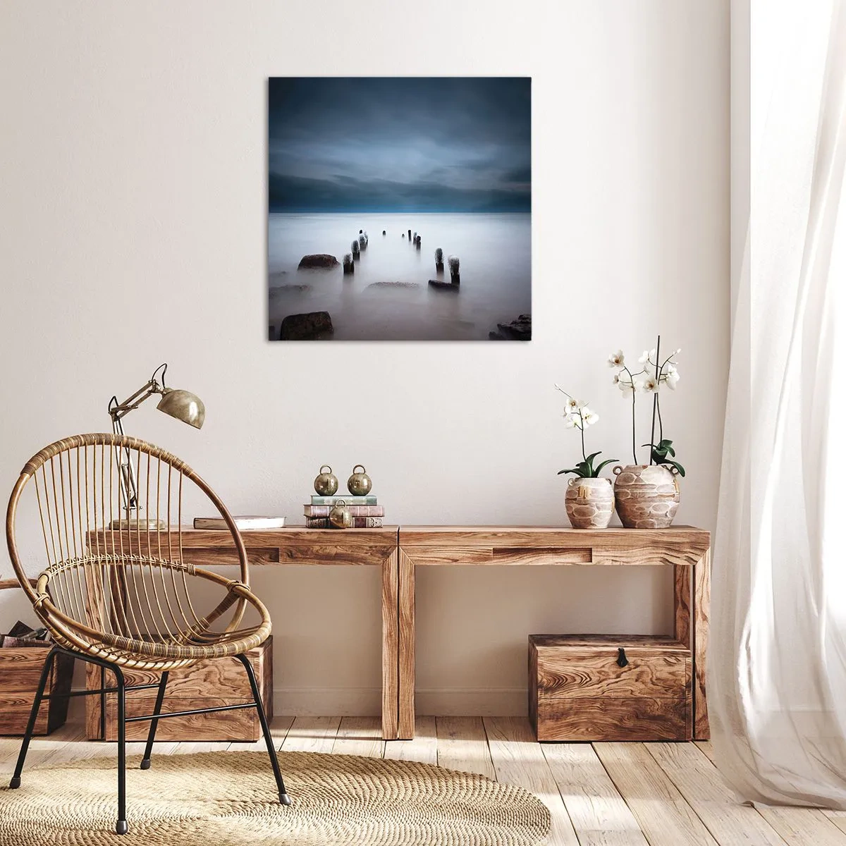Impression sur toile - Image sur toile - Lac pensif - 30x30 cm