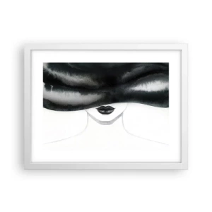 Affiche dans un cadre blanc - Poster - Un mystère sensuel - 40x30 cm