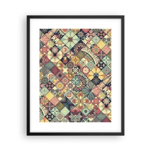 Affiche dans un cadre noir - Poster - Ambiance marocaine - 40x50 cm