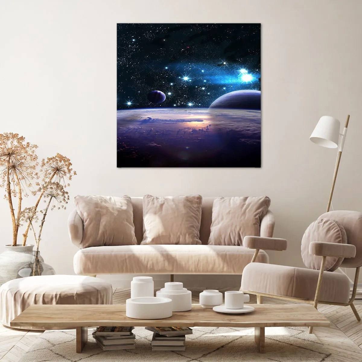 Impression sur toile - Image sur toile - Toujours seul? - 30x30 cm