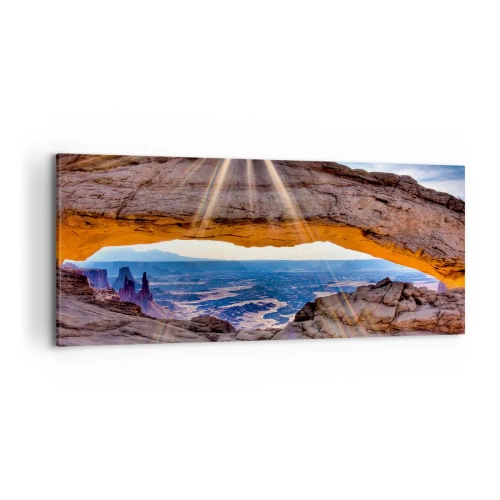 Impression sur toile - Image sur toile - Par la porte rocheuse - 100x40 cm