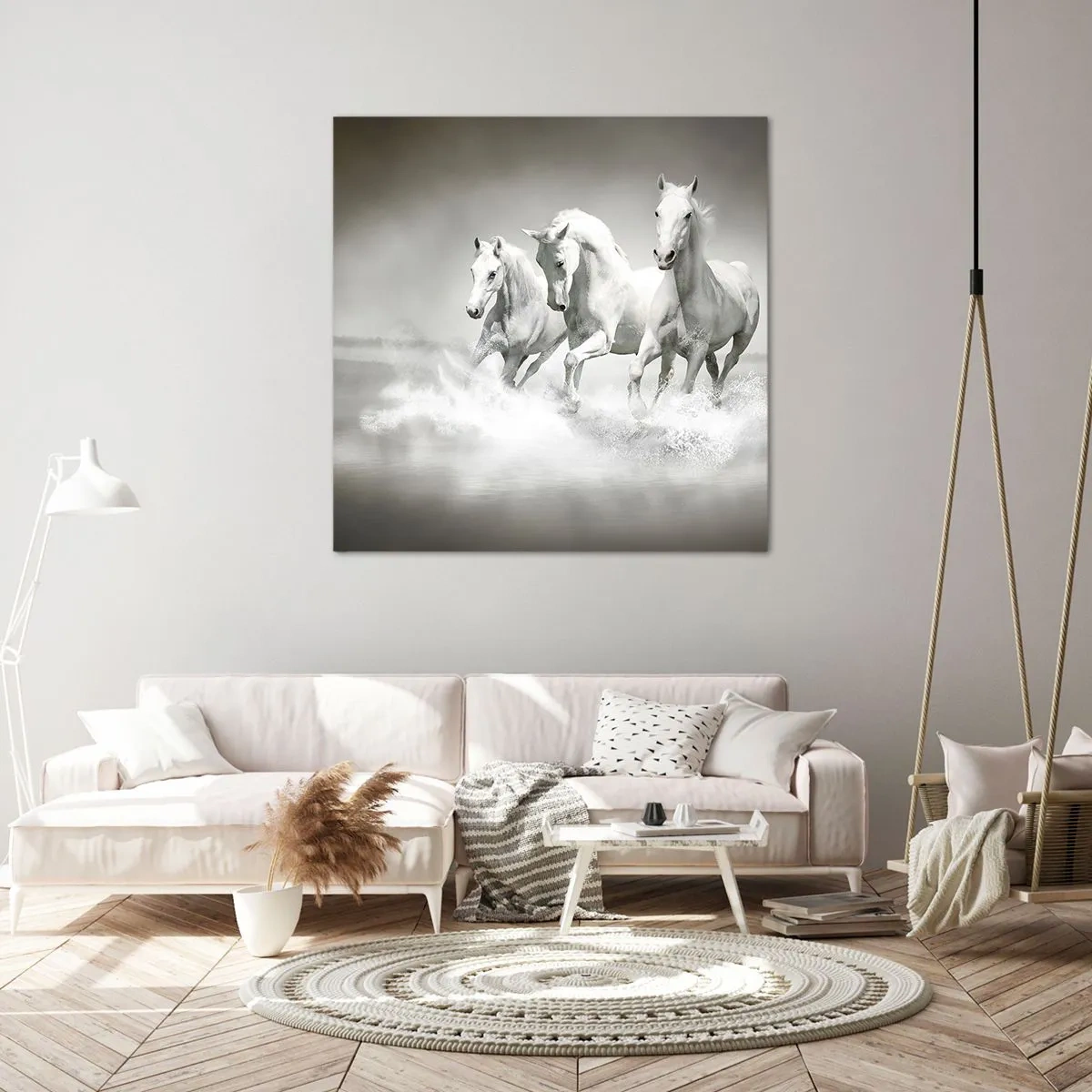 Impression sur toile - Image sur toile - La folie blanche - 40x40 cm