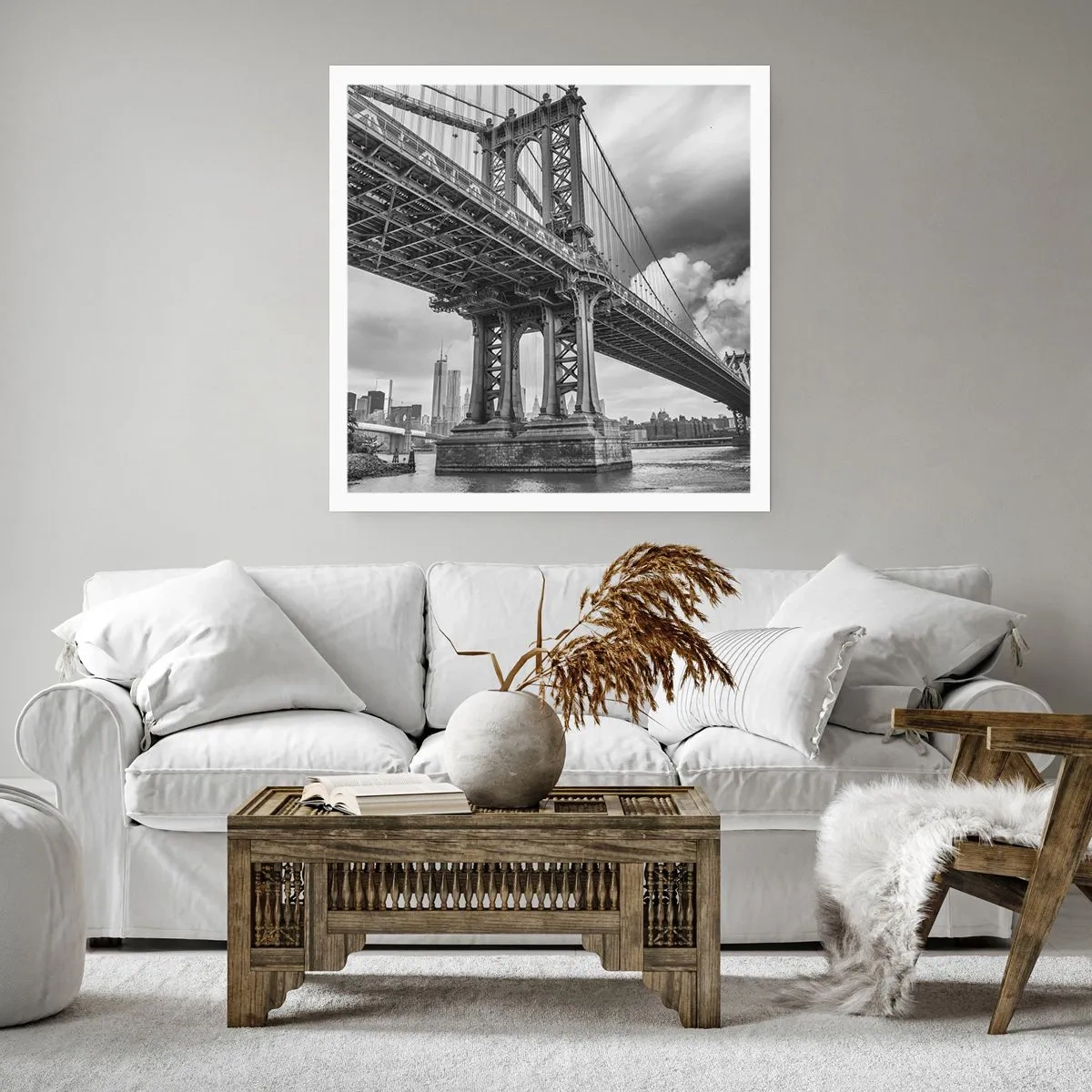 Affiche - Poster - Au coeur de la ville - 40x40 cm