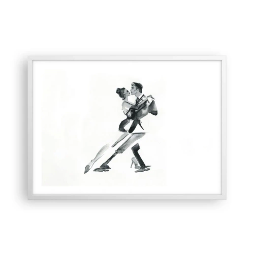 Affiche dans un cadre blanc - Poster - En un battement - 70x50 cm