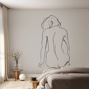 Papier Peint Photo Standard Eco - Femme nue - Acte, Doubler, Dessin - 350x256 cm