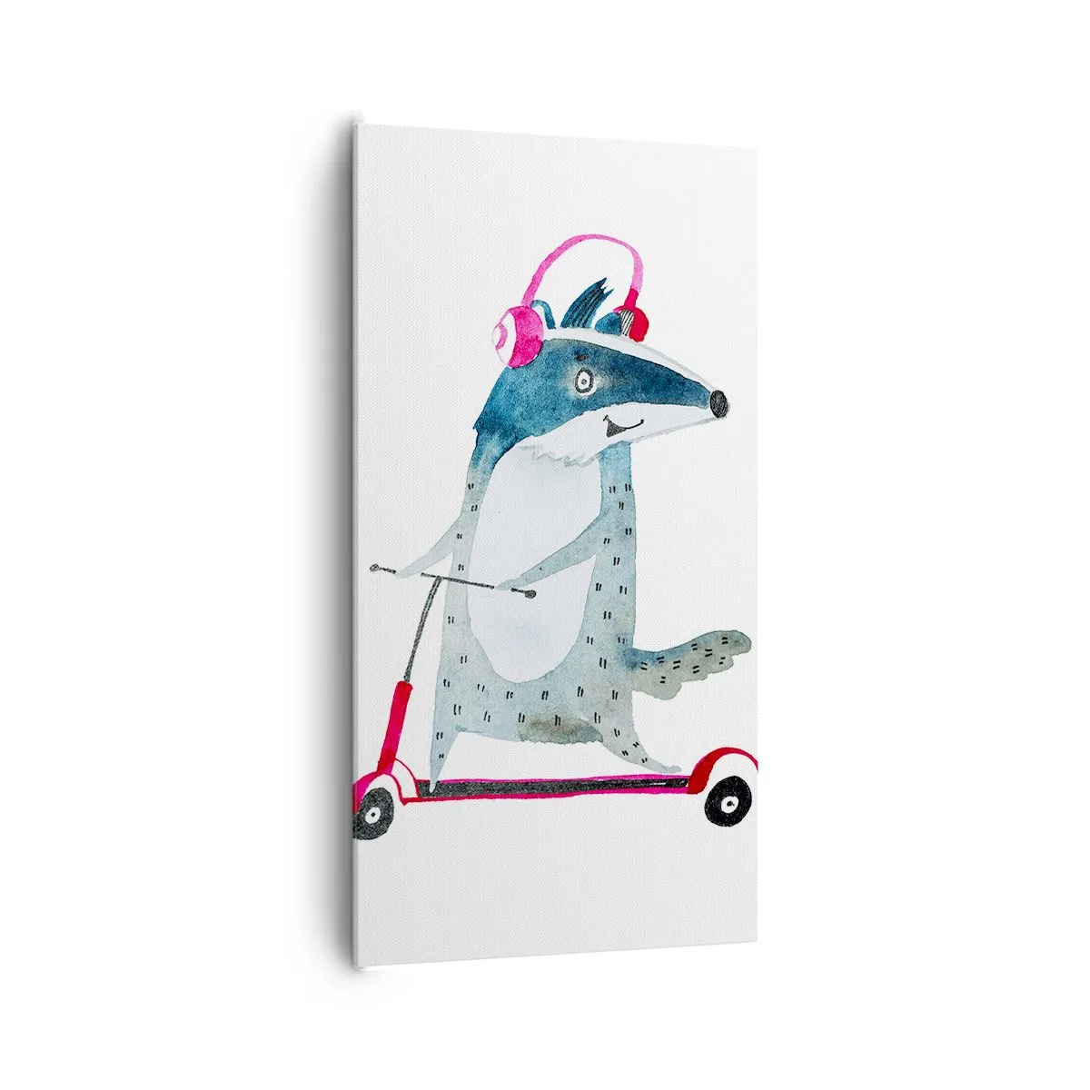 Impression sur toile - Image sur toile - La joie du blaireau - 65x120 cm