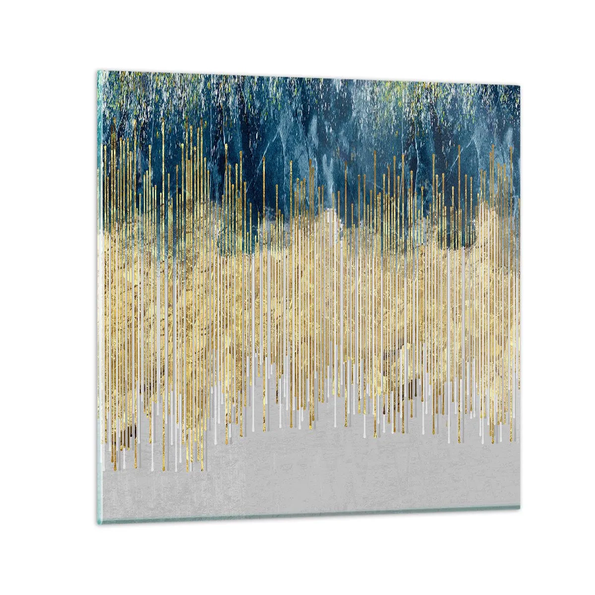 Impression sur verre - Image sur verre - Bordure dorée - 50x50 cm