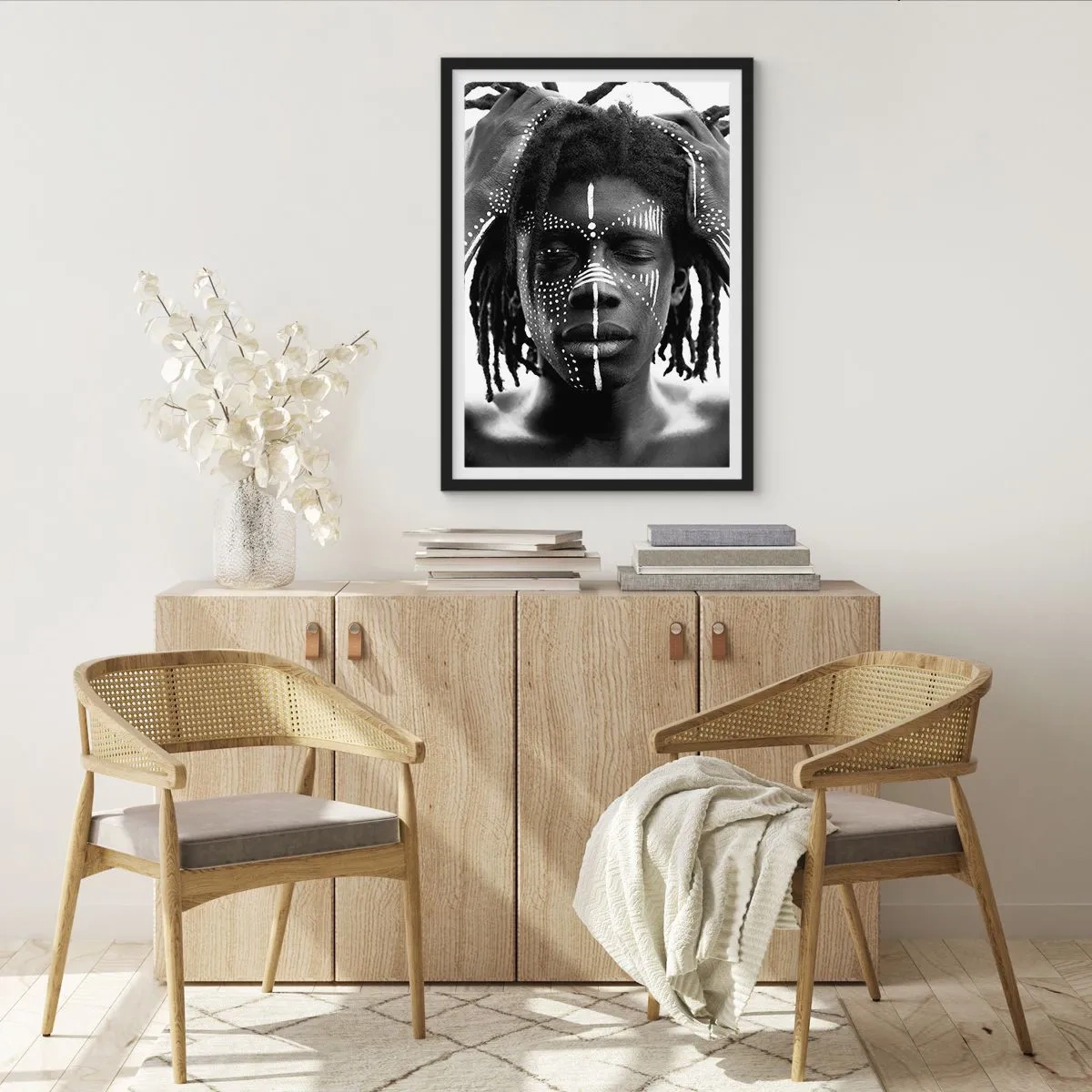 Affiche dans un cadre noir - Poster - Où êtes-vous? - 70x100 cm