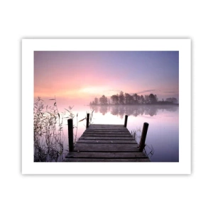 Affiche - Poster - De la brume lilas… - 50x40 cm
