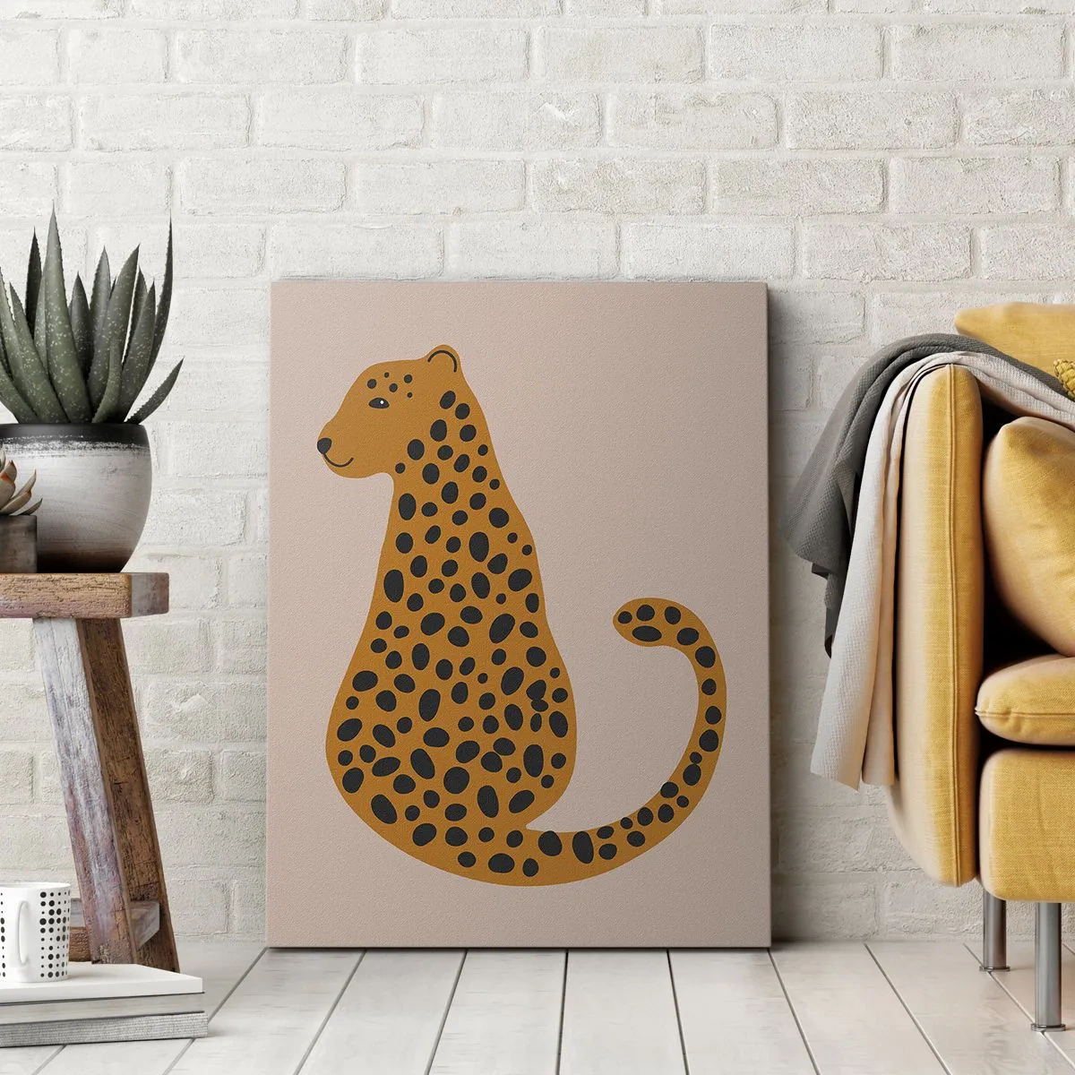 Impression sur toile - Image sur toile - La panthère est un motif à la mode - 45x80 cm
