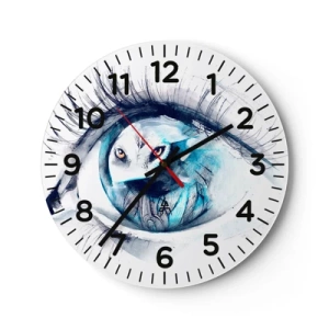 Horloge murale - Pendule murale - Face à face avec la nature sauvage - 30x30 cm