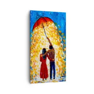 Impression sur toile - Image sur toile - La magie d'une soirée pluvieuse ? - 55x100 cm