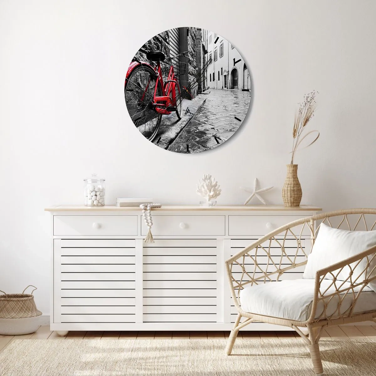 Horloge murale - Pendule murale - La vraie beauté ne vieillit pas - 40x40 cm