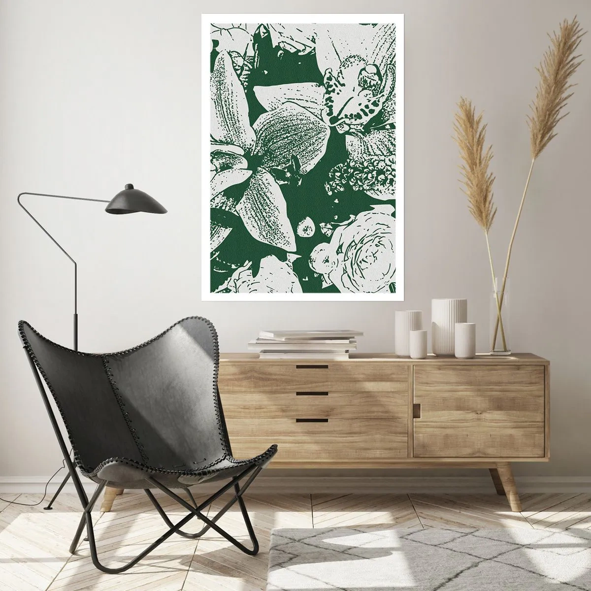 Affiche - Poster - Bouquet - le monde du vert - 40x50 cm