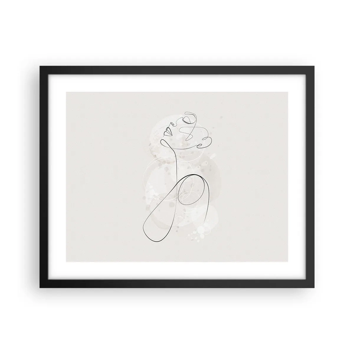 Affiche dans un cadre noir - Poster - Spirale de beauté - 50x40 cm