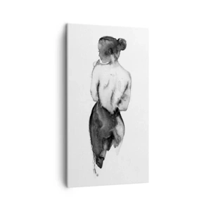 Impression sur toile - Image sur toile - Auprès d'elle, le monde disparaît - 45x80 cm