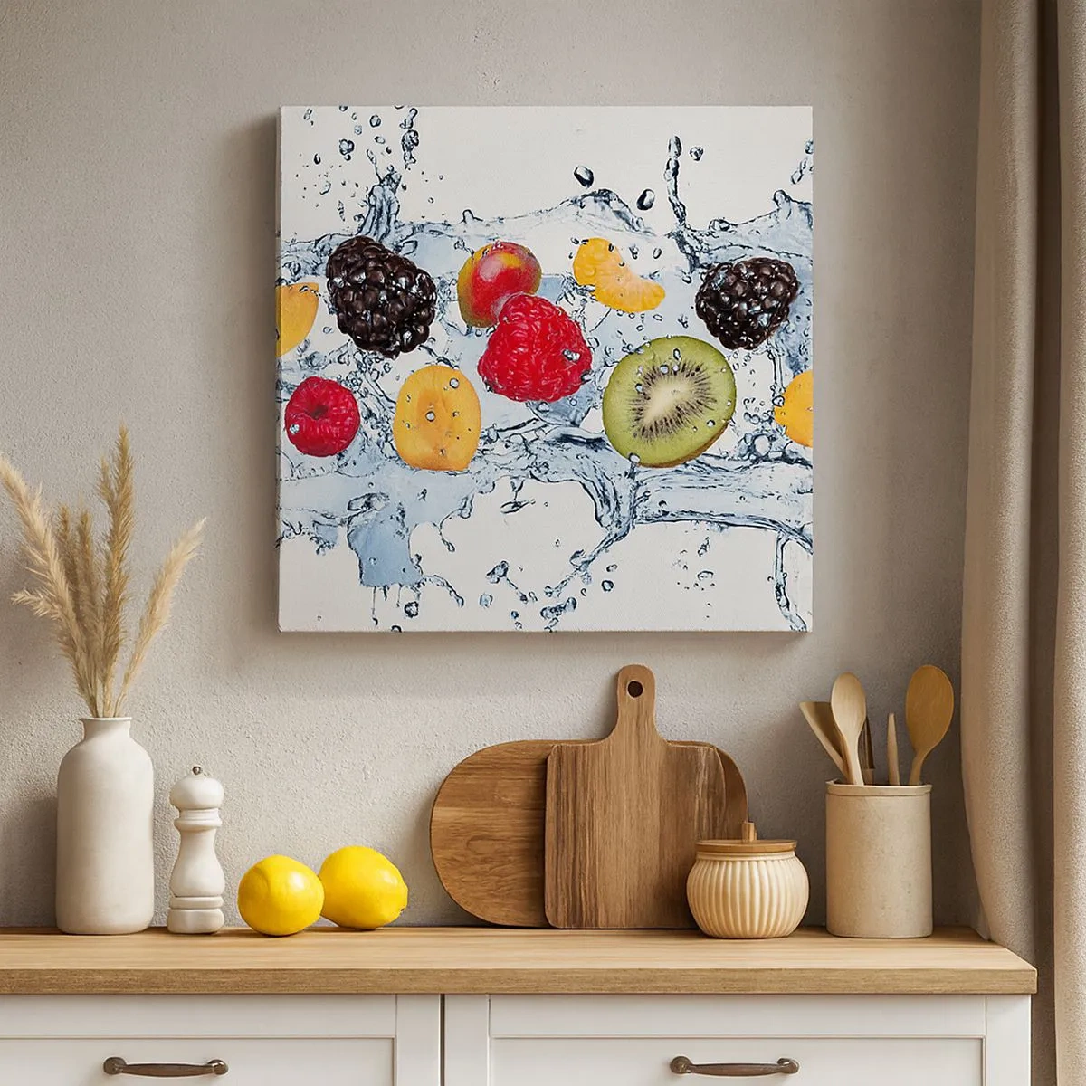 Impression sur toile - Image sur toile - Amusez-vous avec nous - 30x30 cm