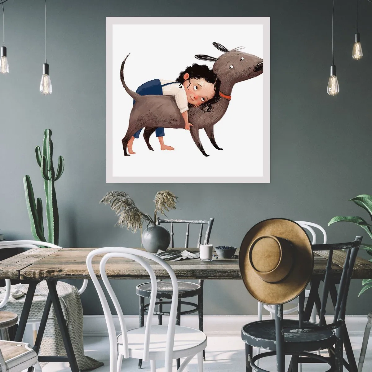 Affiche - Poster - Les meilleurs amis - 30x30 cm
