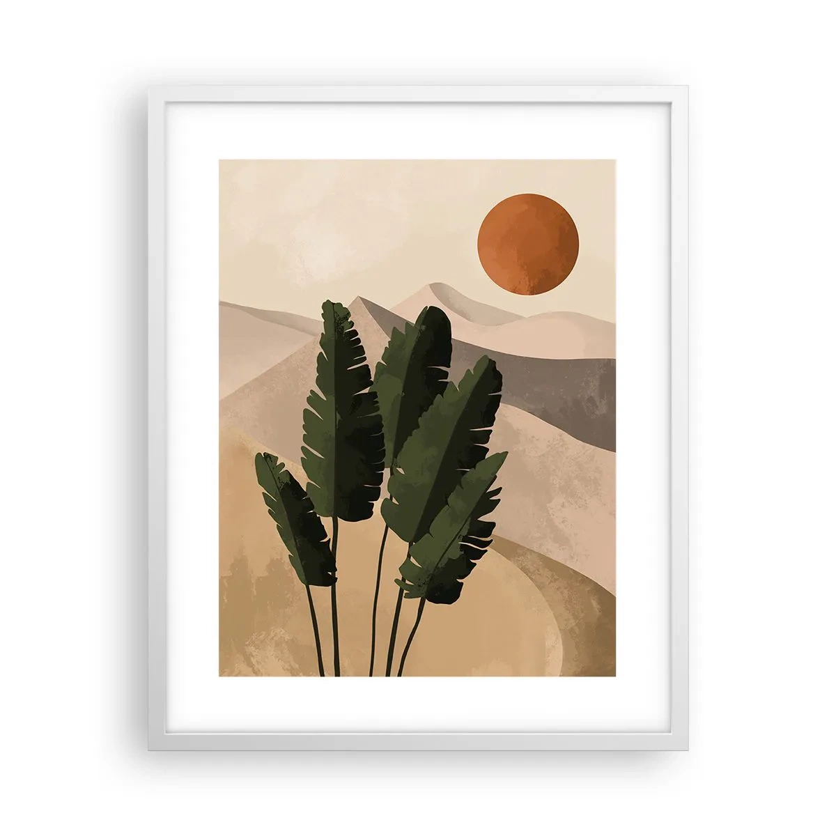 Affiche dans un cadre blanc - Poster - Le triomphe de la vie - 40x50 cm