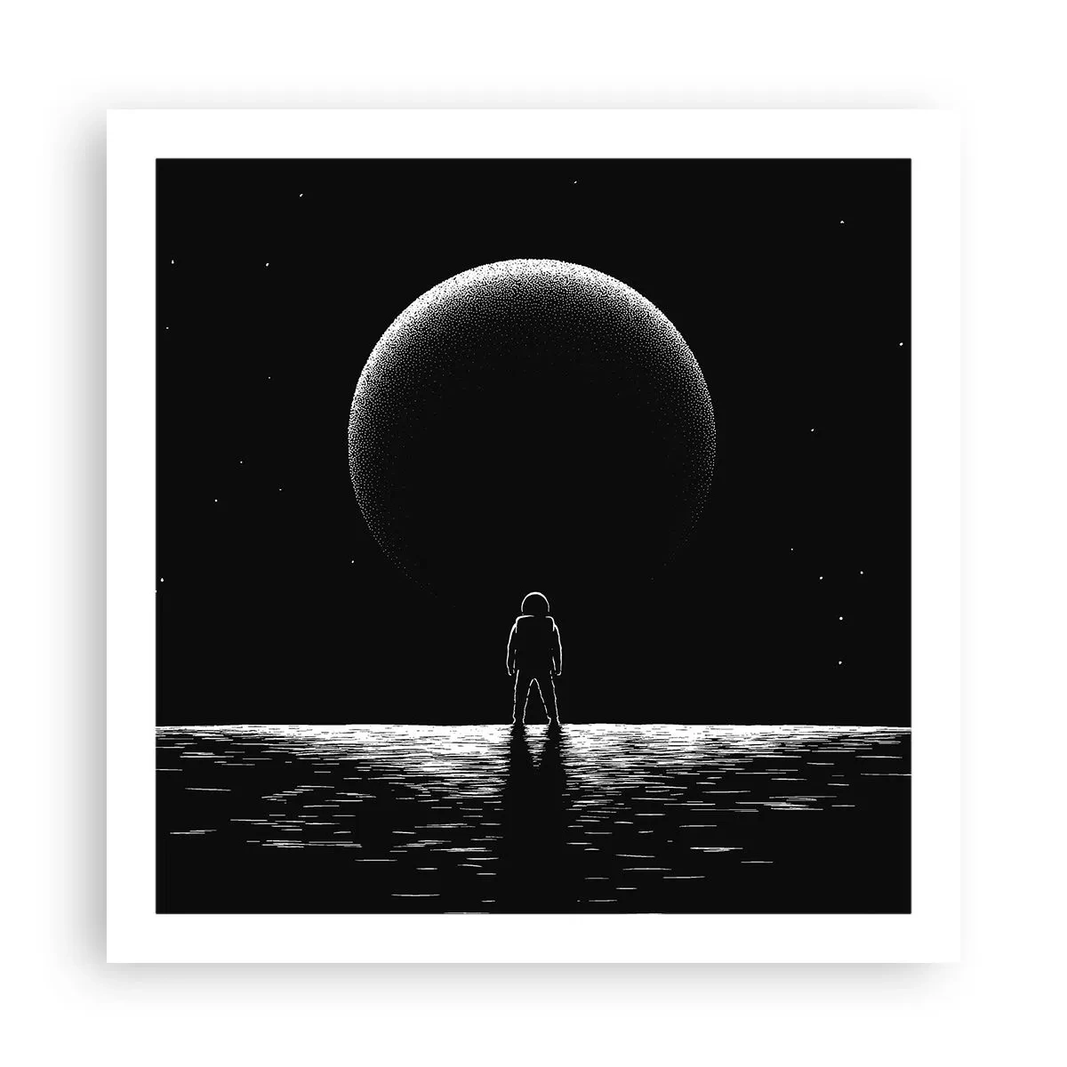 Affiche - Poster - Face à face - 60x60 cm