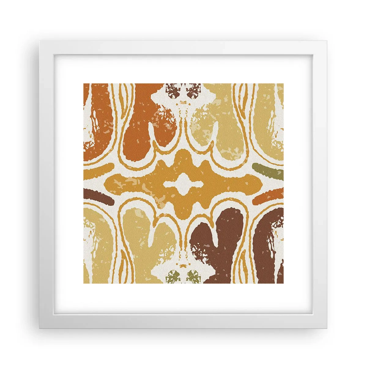 Affiche dans un cadre blanc - Poster - Abstraction sentimentale - 30x30 cm