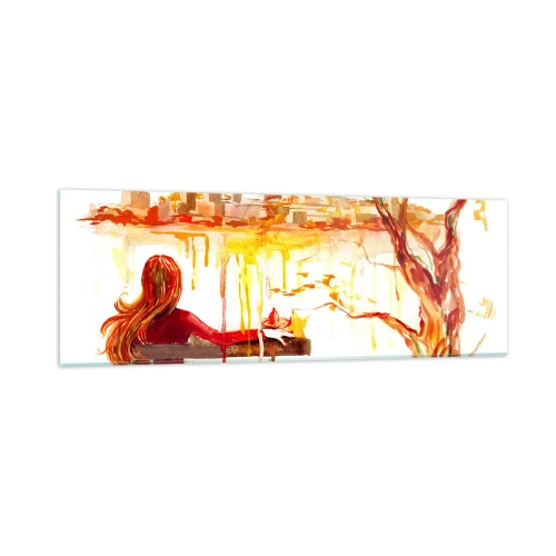Impression sur verre - Image sur verre - Un moment de réflexion - 90x30 cm