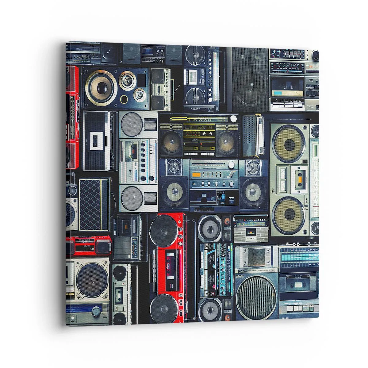 Impression sur toile - Image sur toile - Nostalgie des années 80 - 40x40 cm