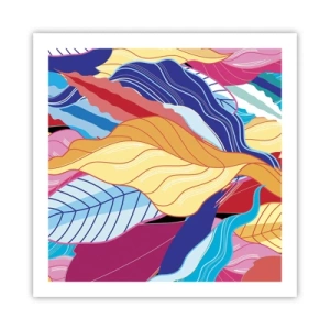 Affiche - Poster - Un désordre coloré - 60x60 cm