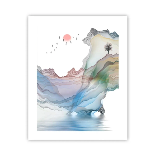 Affiche - Poster - Vers les montagnes de cristal - 40x50 cm