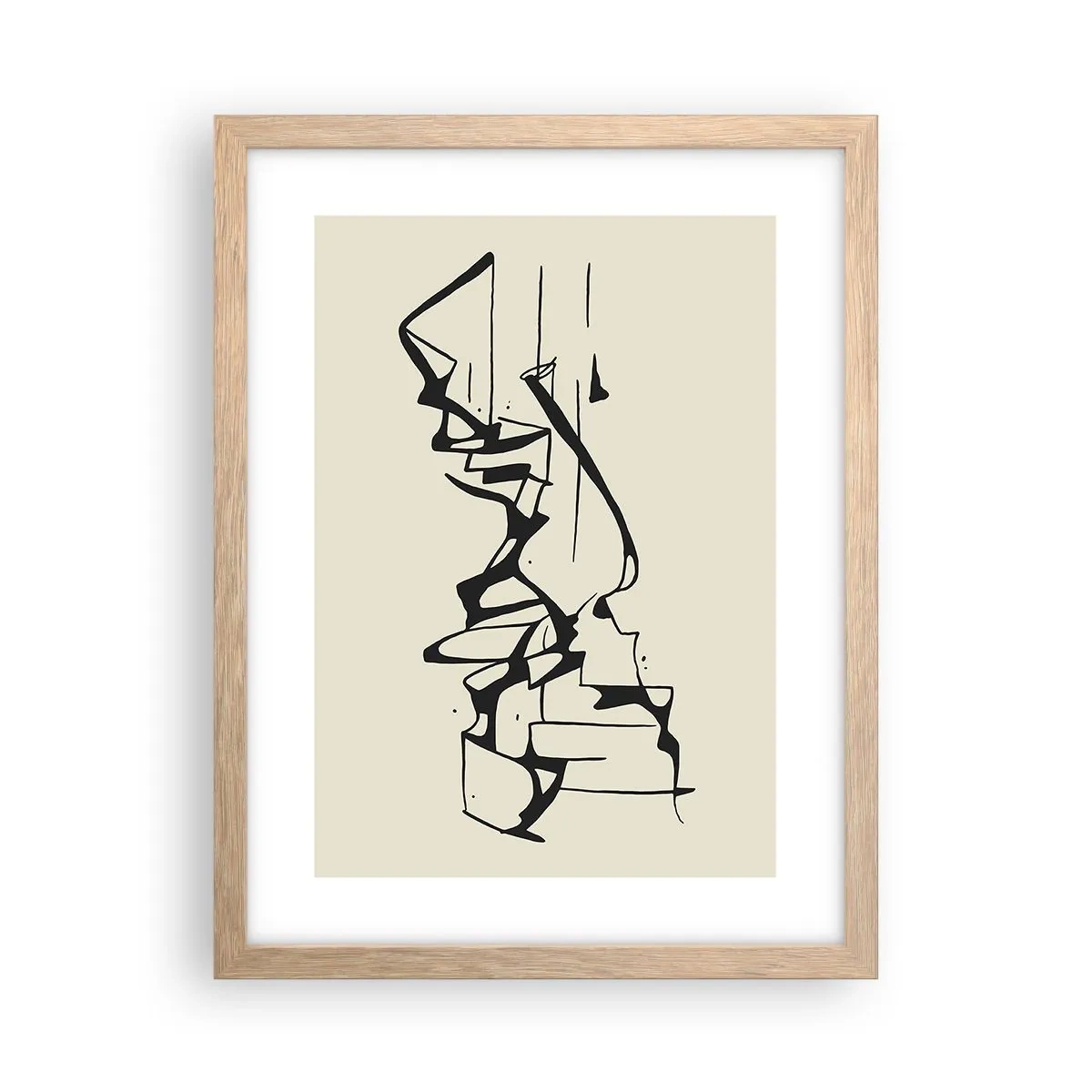 Affiche dans un chêne clair - Poster - Peut-être un paysage - 30x40 cm