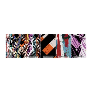 Échantillon de Papier Peint Premium Sand - Se mettre au carré - Abstraction, Morceau, Modèle moderne - 100x30 cm
