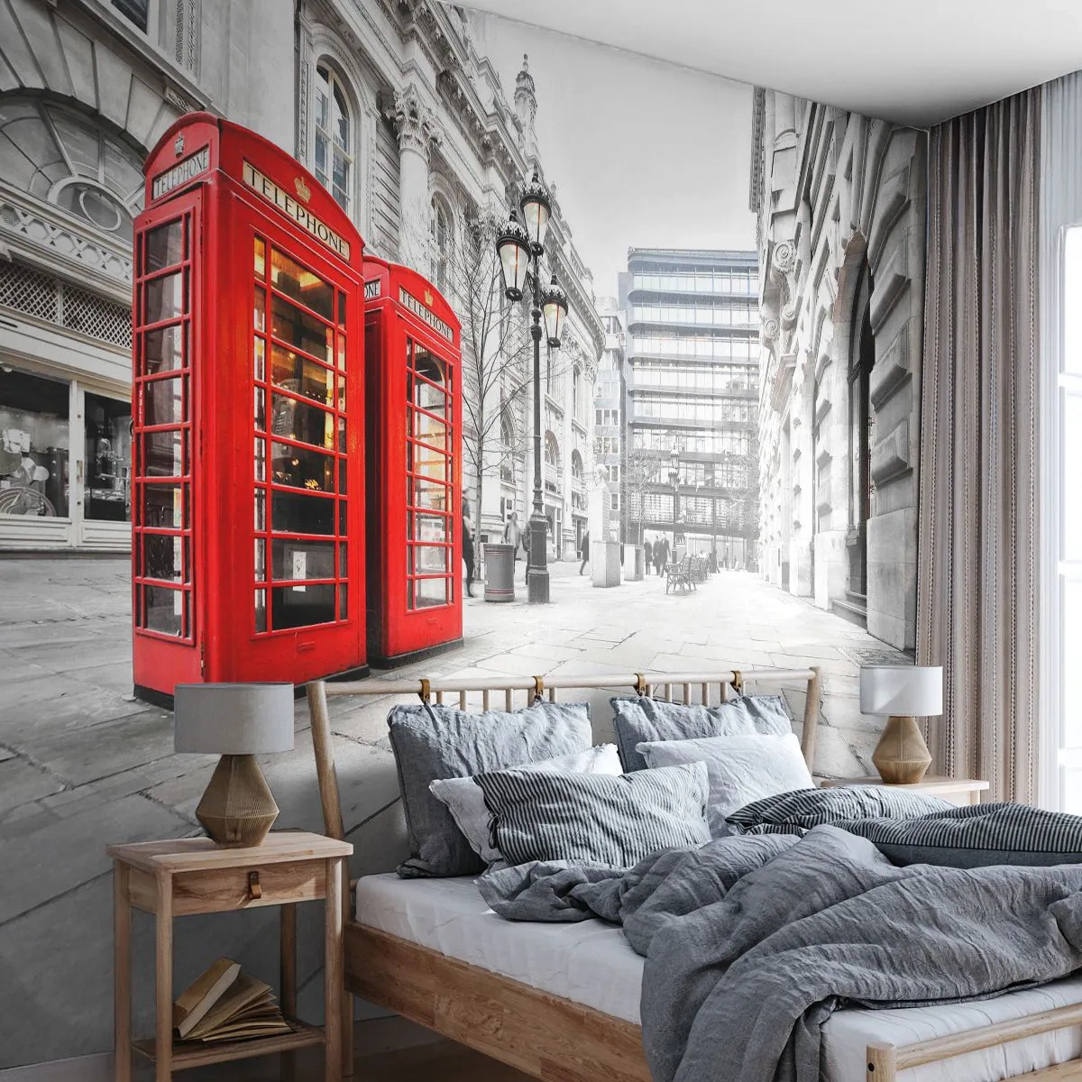Papier Peint Autocollant Deluxe Sticker - Welcome to London - Villes, Londres, Architecture - 250x175 cm
