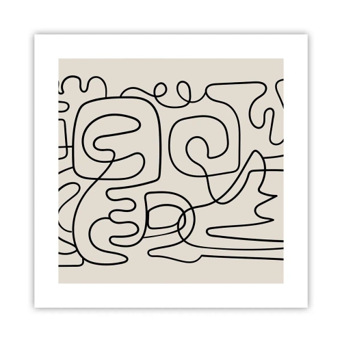 Affiche - Poster - Suivez les indices - 40x40 cm